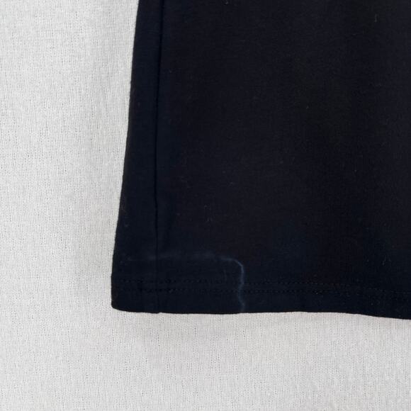 ENZA COSTA Detached Mockneck Top Womens Large Black Brushed Cotton Long Sleeve - Picture 13 of 16